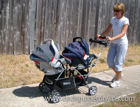 baby stroller for twins with car seat