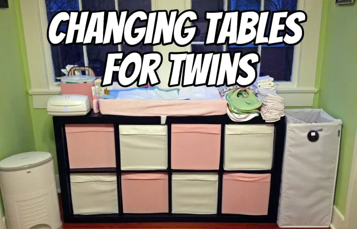 Double changing table on sale