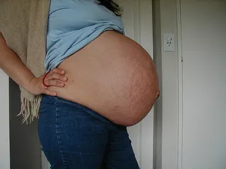 twin pregnancy belly week by week