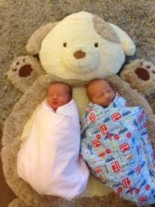 Newborn Twins Sleeping