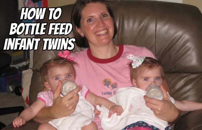 Bottle store feeding twins